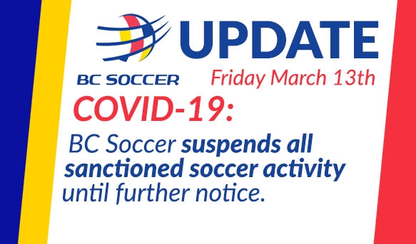 BC Soccer suspends all soccer due to COVID-19
